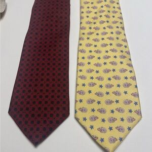 Brooks Brothers Red and Yellow Tie Set